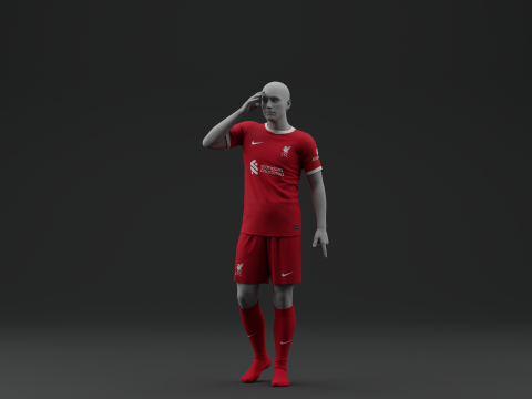 Liverpool 2023 Home Jersey Modelo 3D