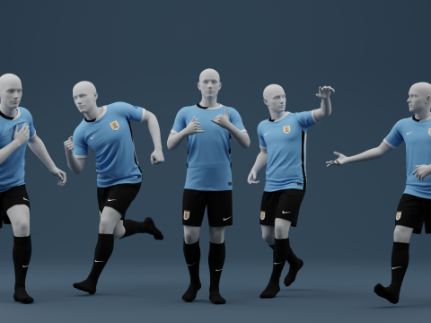 Uruguay 2024 Home Jersey 3D Model