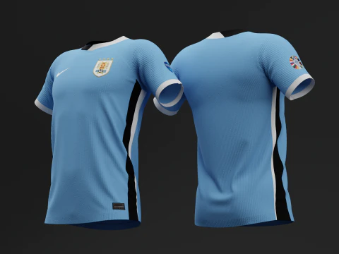 Uruguay 2024 Home Jersey 3D Model