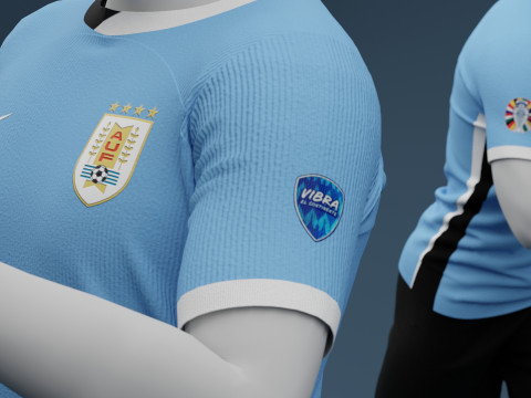 Uruguay 2024 Home Jersey 3D Model