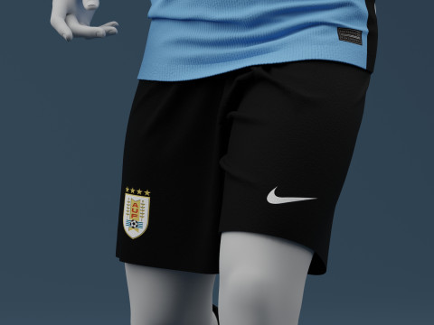 Uruguay 2024 Home Jersey 3D Model