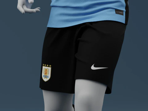 Uruguay 2024 Home Jersey 3D Model