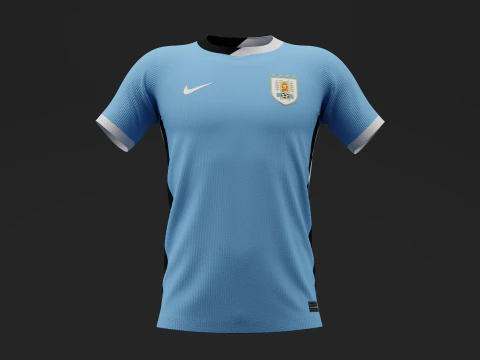 Uruguay 2024 Home Jersey 3D Model