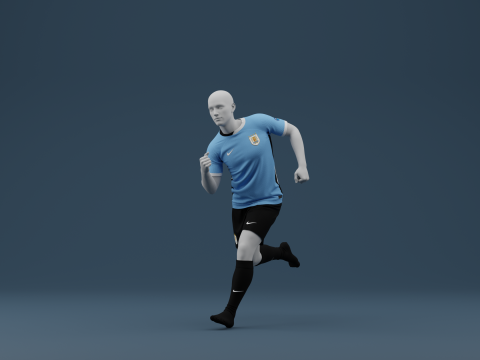 Uruguay 2024 Home Jersey 3D Model
