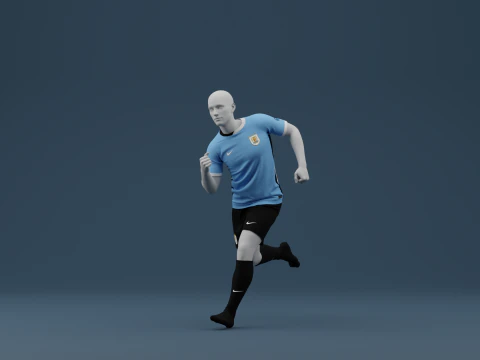 Uruguay 2024 Home Jersey 3D Model