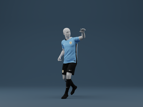 Uruguay 2024 Home Jersey 3D Model