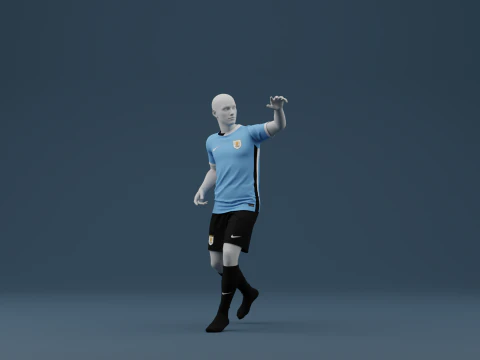 Uruguay 2024 Home Jersey 3D Model