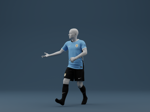Uruguay 2024 Home Jersey 3D Model