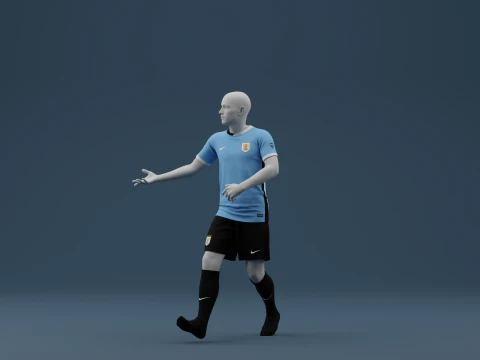 Uruguay 2024 Home Jersey 3D Model