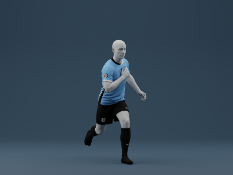 Uruguay 2024 Home Jersey 3D Model