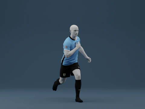 Uruguay 2024 Home Jersey 3D Model