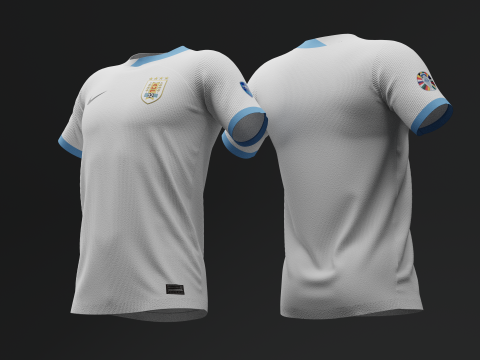 Uruguay 2024 Away Jersey 3D Model