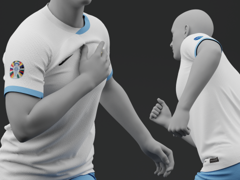 Uruguay 2024 Away Jersey 3D Model