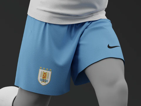 Uruguay 2024 Away Jersey 3D Model