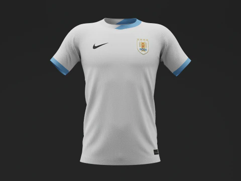 Uruguay 2024 Away Jersey 3D Model