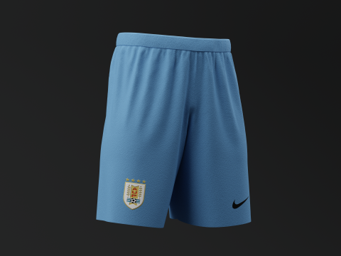 Uruguay 2024 Away Jersey 3D Model