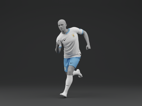 Uruguay 2024 Away Jersey 3D Model