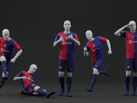 FC Barcelona 2024 Home Jersey 3D Model