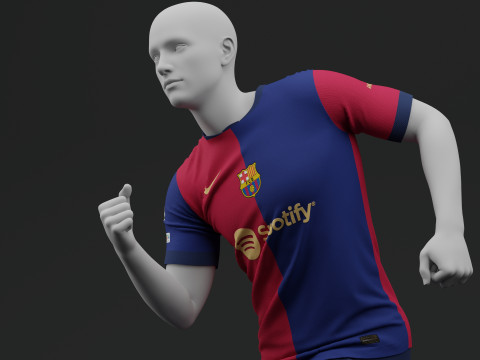 FC Barcelona 2024 Home Jersey 3D Model