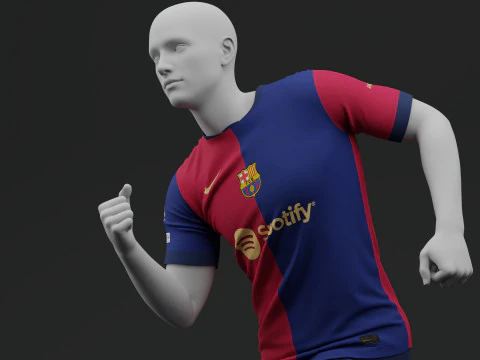 FC Barcelona 2024 Home Jersey 3D Model