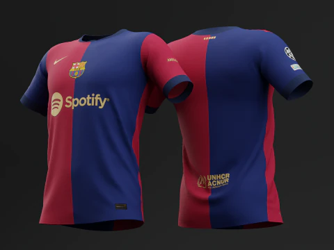 FC Barcelona 2024 Home Jersey 3D Model