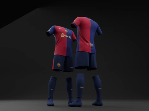 FC Barcelona 2024 Home Jersey 3D Model