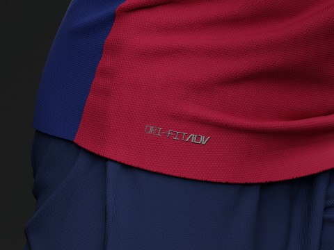 FC Barcelona 2024 Home Jersey 3D Model