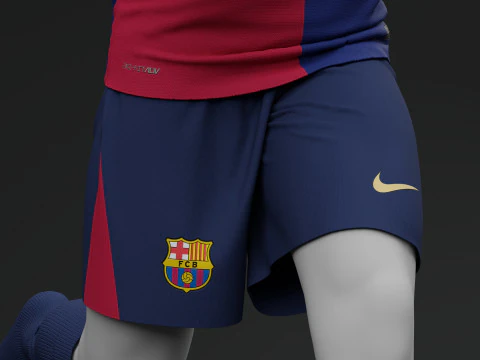 FC Barcelona 2024 Home Jersey 3D Model