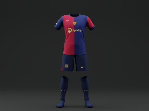 FC Barcelona 2024 Home Jersey 3D Model