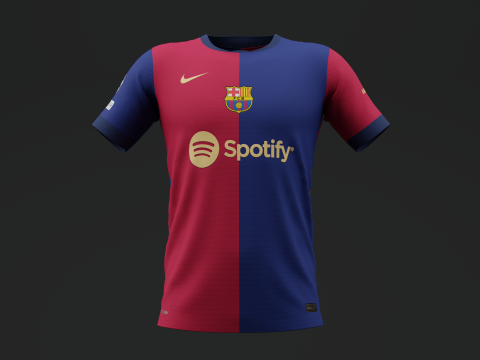 FC Barcelona 2024 Home Jersey 3D Model