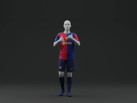 FC Barcelona 2024 Home Jersey 3D Model