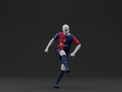 FC Barcelona 2024 Home Jersey 3D Model