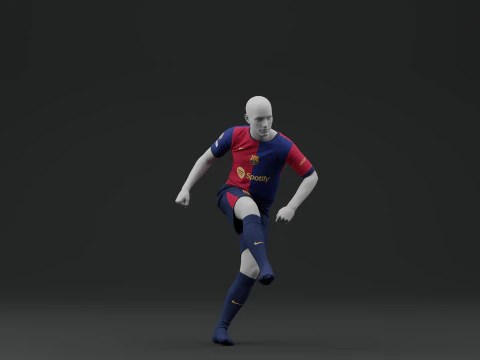 FC Barcelona 2024 Home Jersey 3D Model