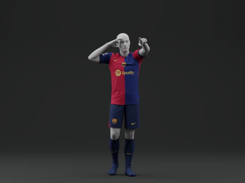 FC Barcelona 2024 Home Jersey 3D Model