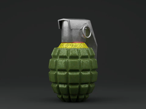 MK2 Grenade 3D Model