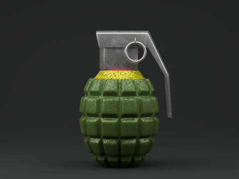 MK2 Grenade 3D Model