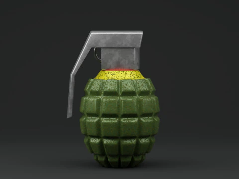 MK2 Grenade 3D Model