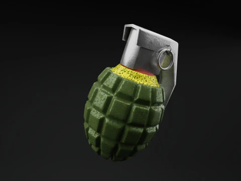 MK2 Grenade 3D Model