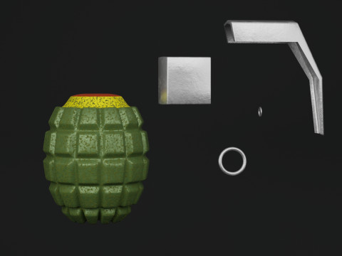 MK2 Grenade 3D 모델