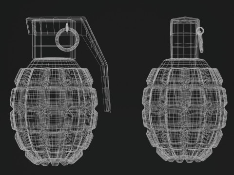 MK2 Grenade 3D 모델