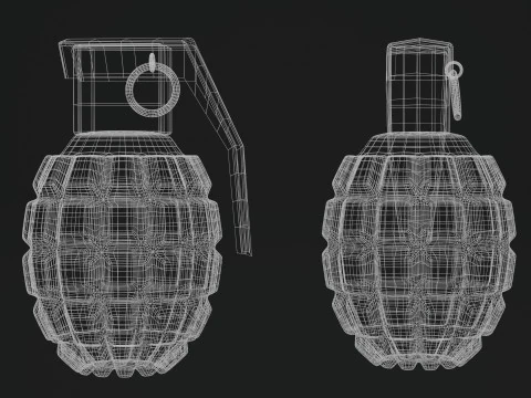 MK2 Grenade 3D Model