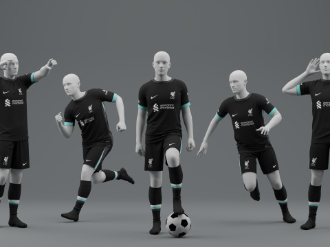 Liverpool 2024 Away Jersey 3D Model