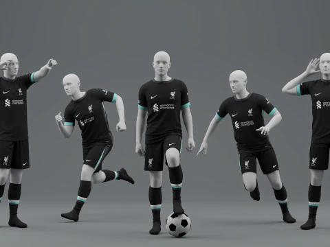 Camisa alternativa do Liverpool 2024 Modelo 3D