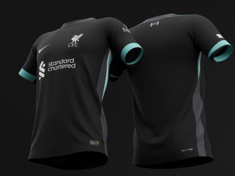Liverpool 2024 Away Jersey Model 3D