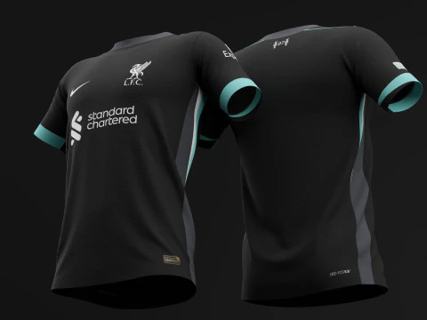 Liverpool 2024 Away Jersey 3D Model