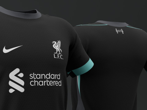 Liverpool 2024 Away Jersey Model 3D