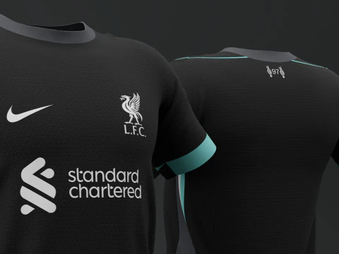Liverpool 2024 Away Jersey 3D Model