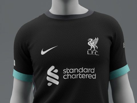 Liverpool 2024 Away Jersey Model 3D
