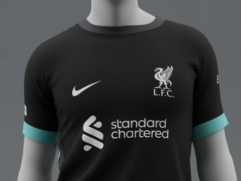 Liverpool 2024 Away Jersey 3D Model