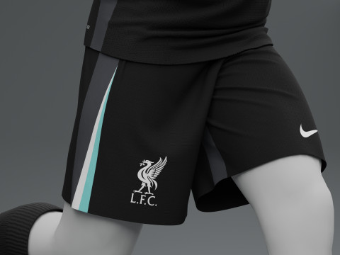 Liverpool 2024 Away Jersey Model 3D